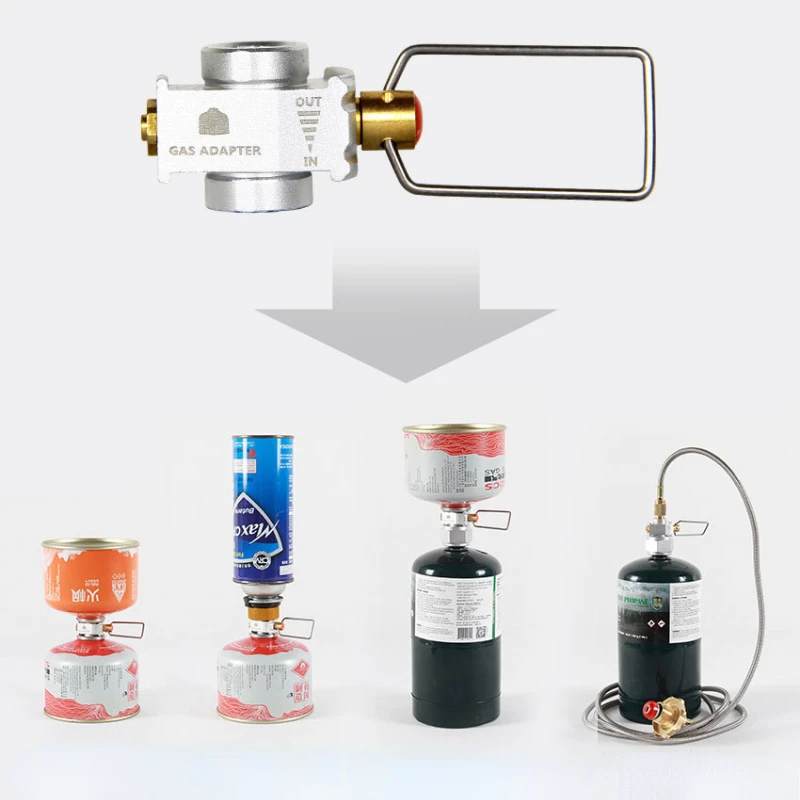 Cooking On Camping Stove - Açık kamp sobası tankı gaz dolum