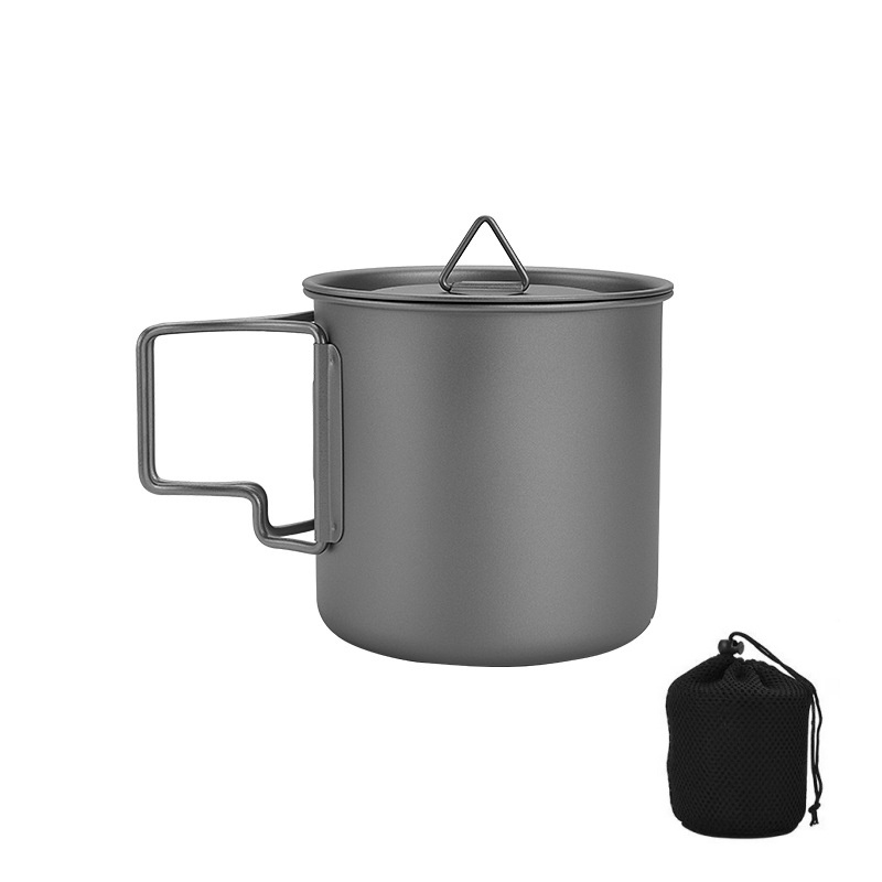 Camping Cooking Rack - Katlanır Saplı Titanyum Kamp Kupası Hafif