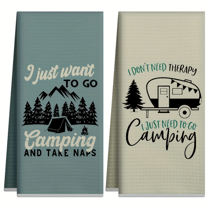 Camping Cooking Essentials - 2 Adet, Kamp Tarzı Mutfak Havluları,