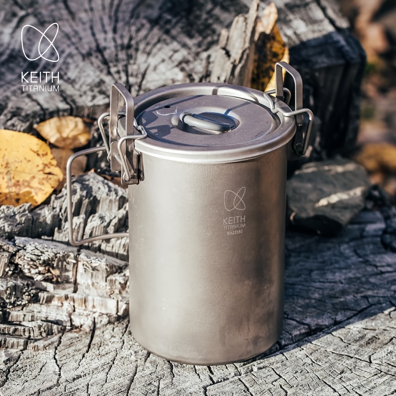 Camping Cooking Bundle - KEITH Saf Titanyum Pirinç Pişirici Taşınabilir