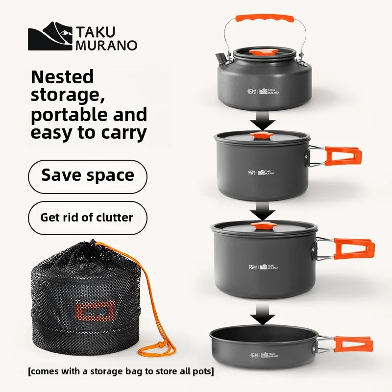 Quality Camping Cooking Set - Yüksek Kaliteli Açık Sofra Seti Kamp