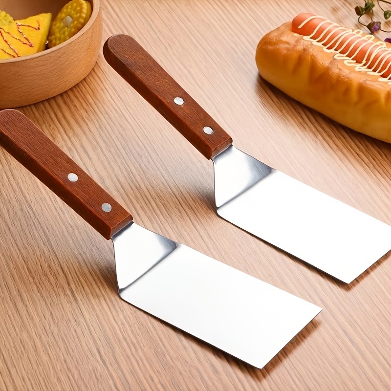 Camping Cooking Essentials - 1 adet paslanmaz çelik kızartma spatulası