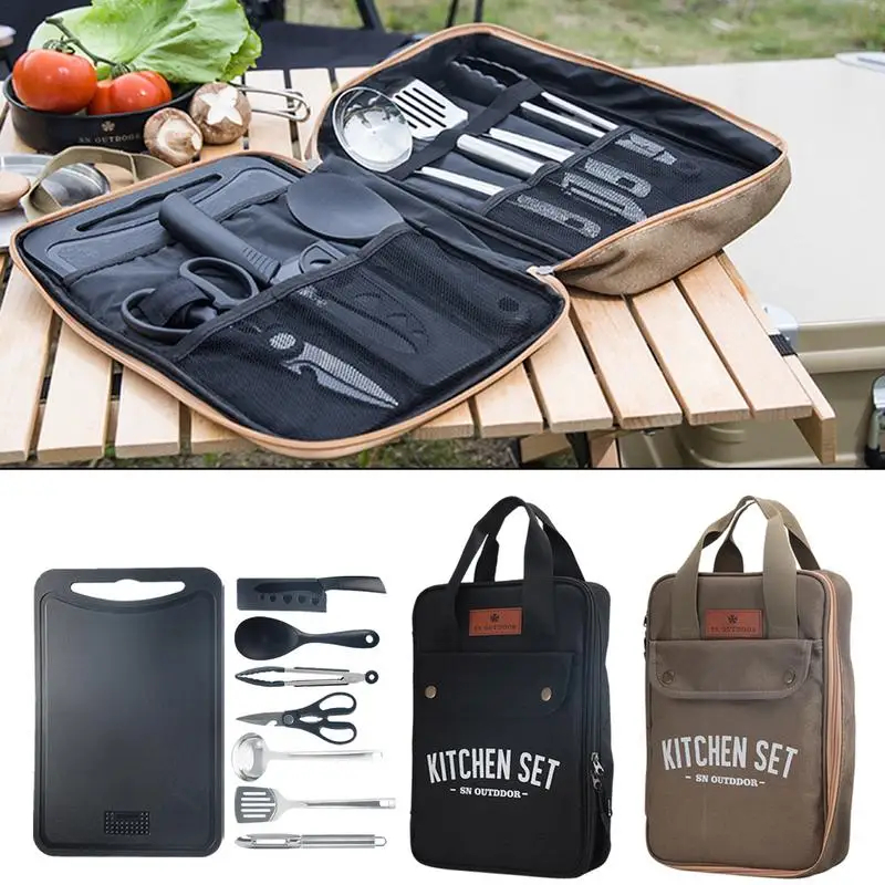 Camping Cooking Pack - 8 adet Kamp Mutfak Tencere Seti