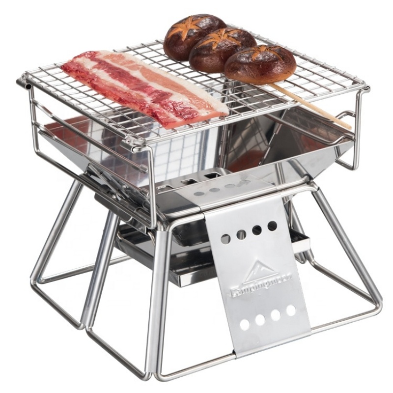 Camping Cooking Grate - Campingmoon açık kamp barbekü kömür ızgara
