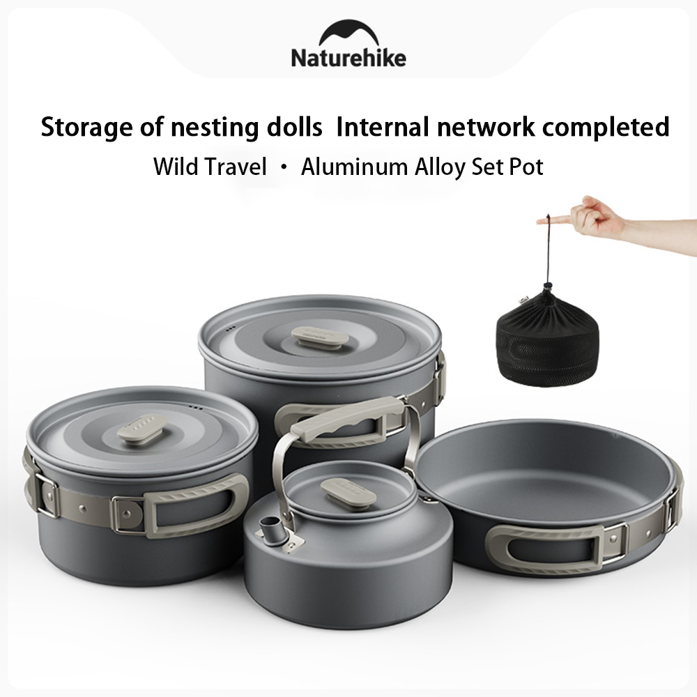 Camping Outdoor Cooking Set - Naturehike Açık Pot Seti, Kamp Pişirme