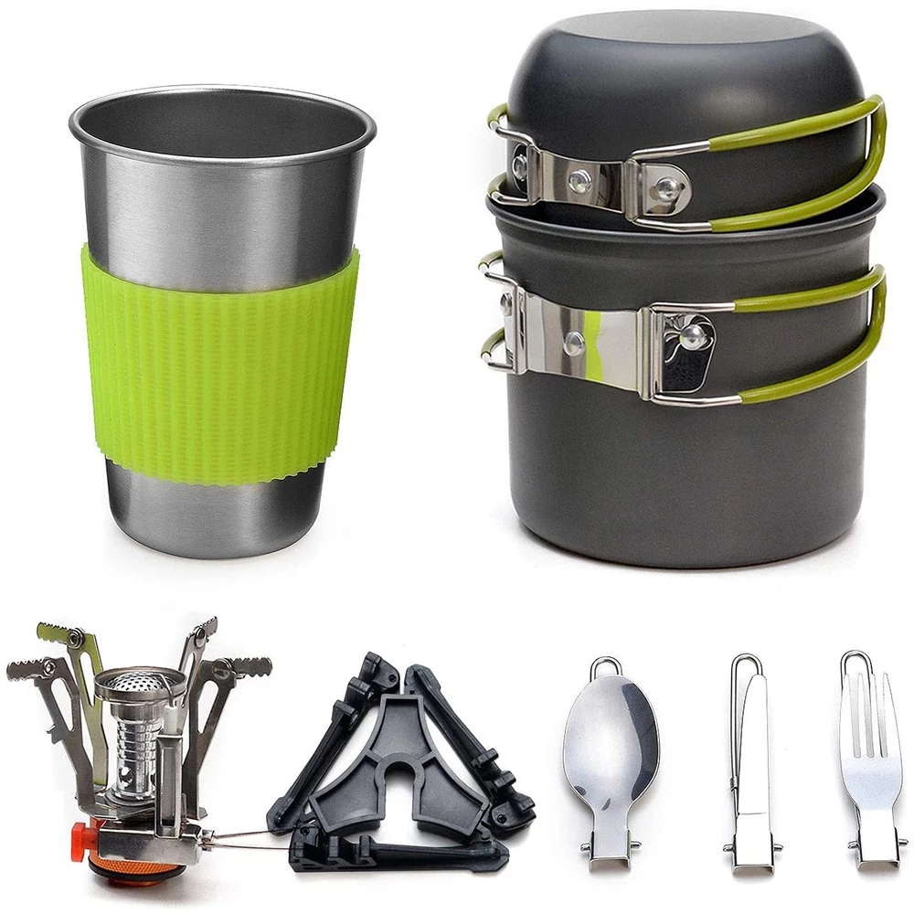 Camping Cooking Essentials - Kamp Tencere Seti Soba ile Açık