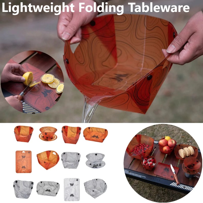 Camping Cooking Pack - Katlanabilir Kamp Sofra Taşınabilir Kase Yemek