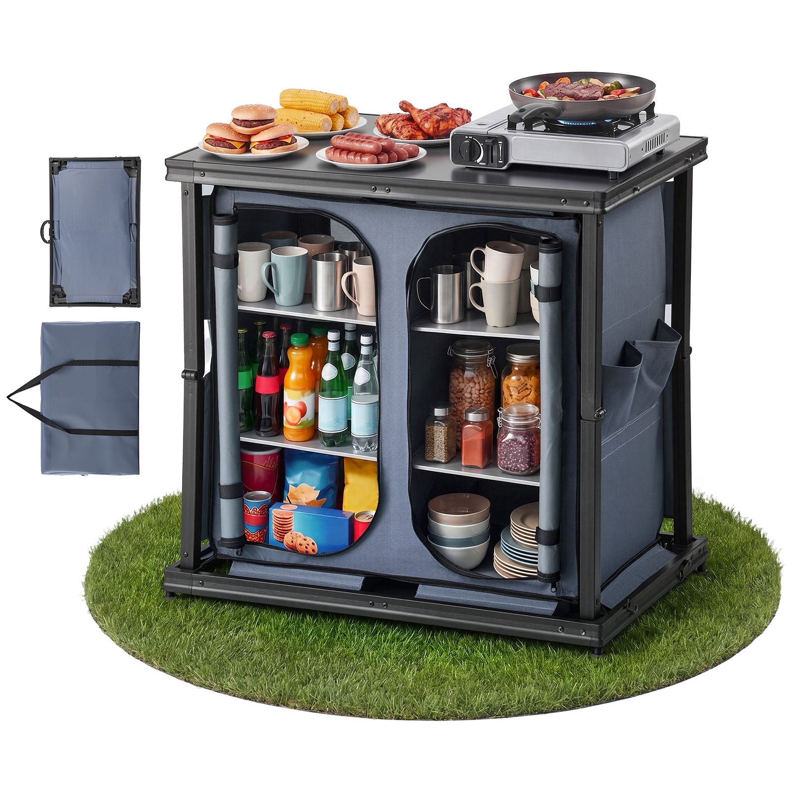 Katlanabilir Kamp Depolama Dol - Camping Cooking Table With Storage incelemesi ve fiyatı