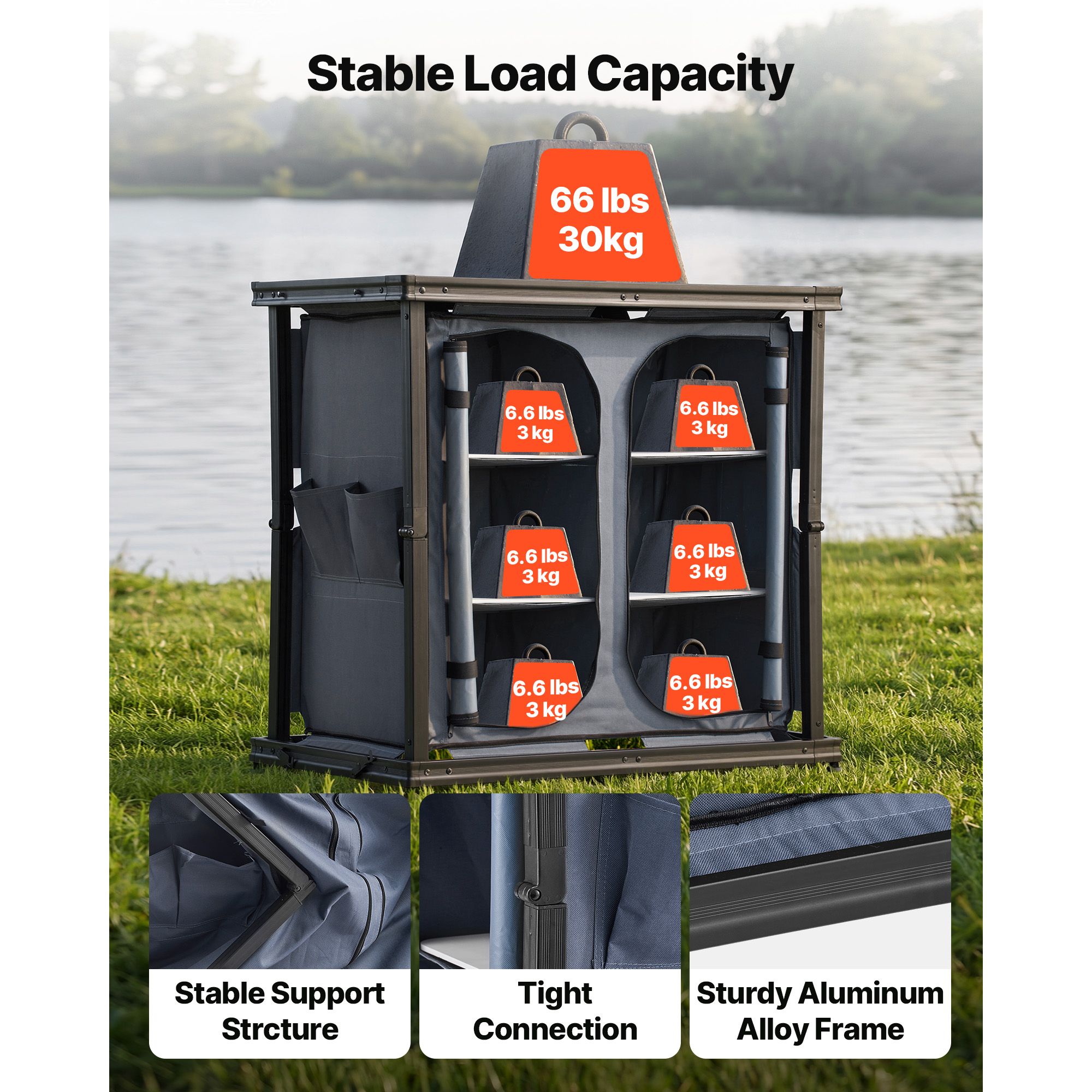 Katlanabilir Kamp Depolama Dol - Camping Cooking Table With Storage incelemesi ve fiyatı