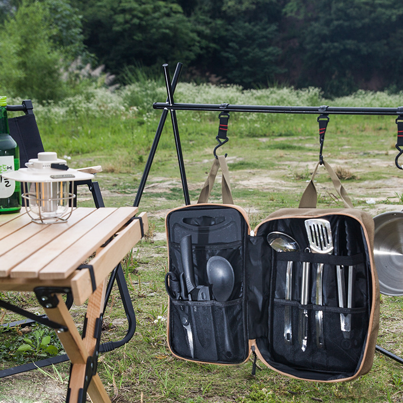 8 adet Kamp Mutfak Tencere Set - Camping Cooking Rack incelemesi ve fiyatı