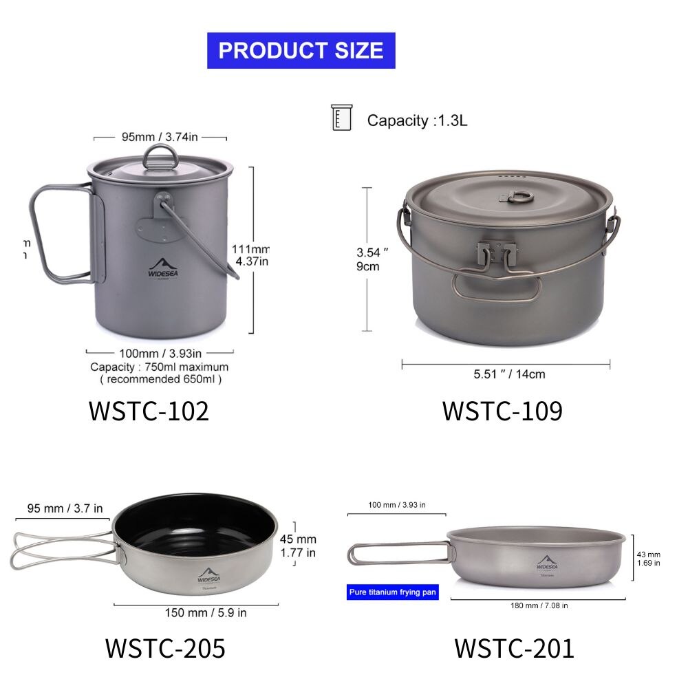 Widesea kamp sofra titanyum te - Camping Cooking Pack incelemesi ve fiyatı