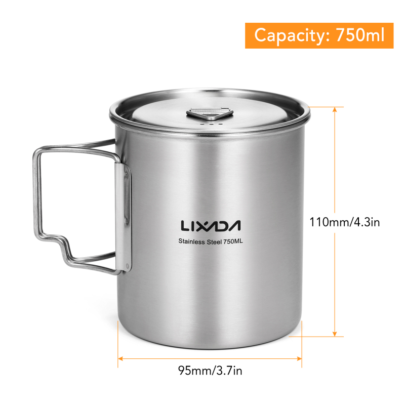 Lixada 750ml fincan açık pasla - Camping Cooking Mesh incelemesi ve fiyatı