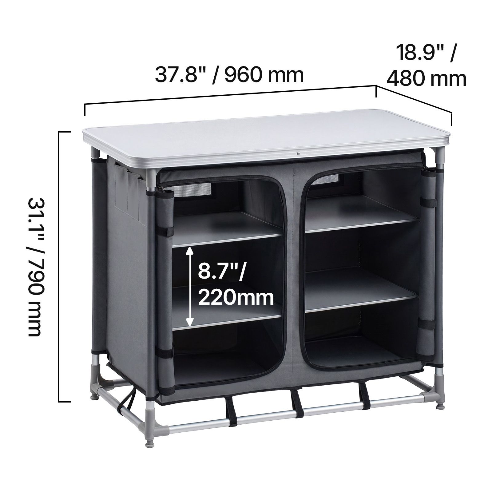 Kamp Depolama Dolabı, Açık Hav - Camping Cooking Table With Storage incelemesi ve fiyatı