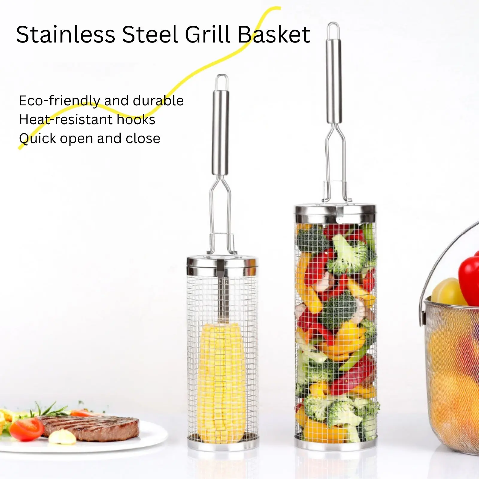 Paslanmaz Çelik Döner Izgara S - Camping Cooking Essentials incelemesi ve fiyatı