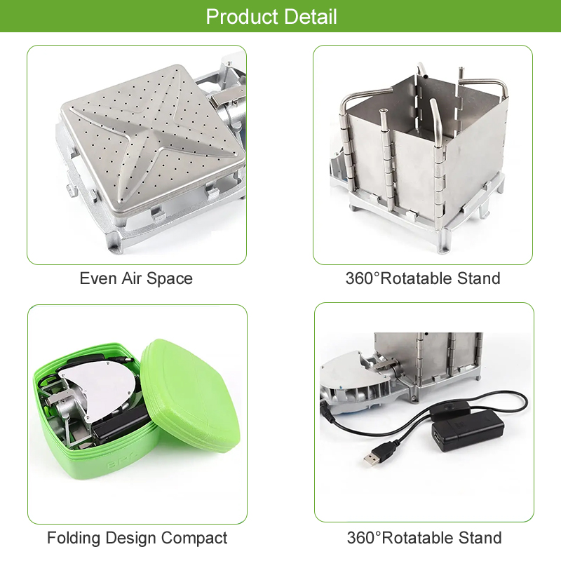 6000W açık odun sobası katlana - Camping Cooking Grate incelemesi ve fiyatı